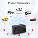 4G OBDII,GPS Tracker for Vehicles Car Trucks, APP iOS Andriod,Anti-Theft Alarm Tracking Device,Route History,Displacement Alarm,Vibration Alarm